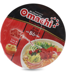 Mì Ly Omachi Hương Vị Xốt Bò Hầm Thùng 24 gói x 68g