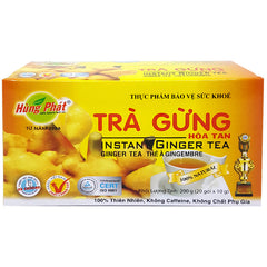 Trà gừng hòa tan Hùng Phát hộp 200g