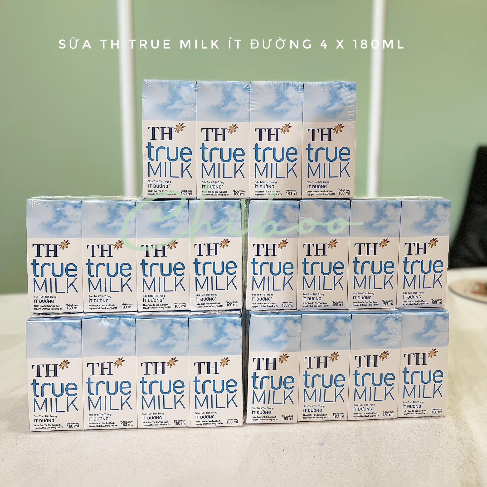 Sữa TH true milk 4x180ml