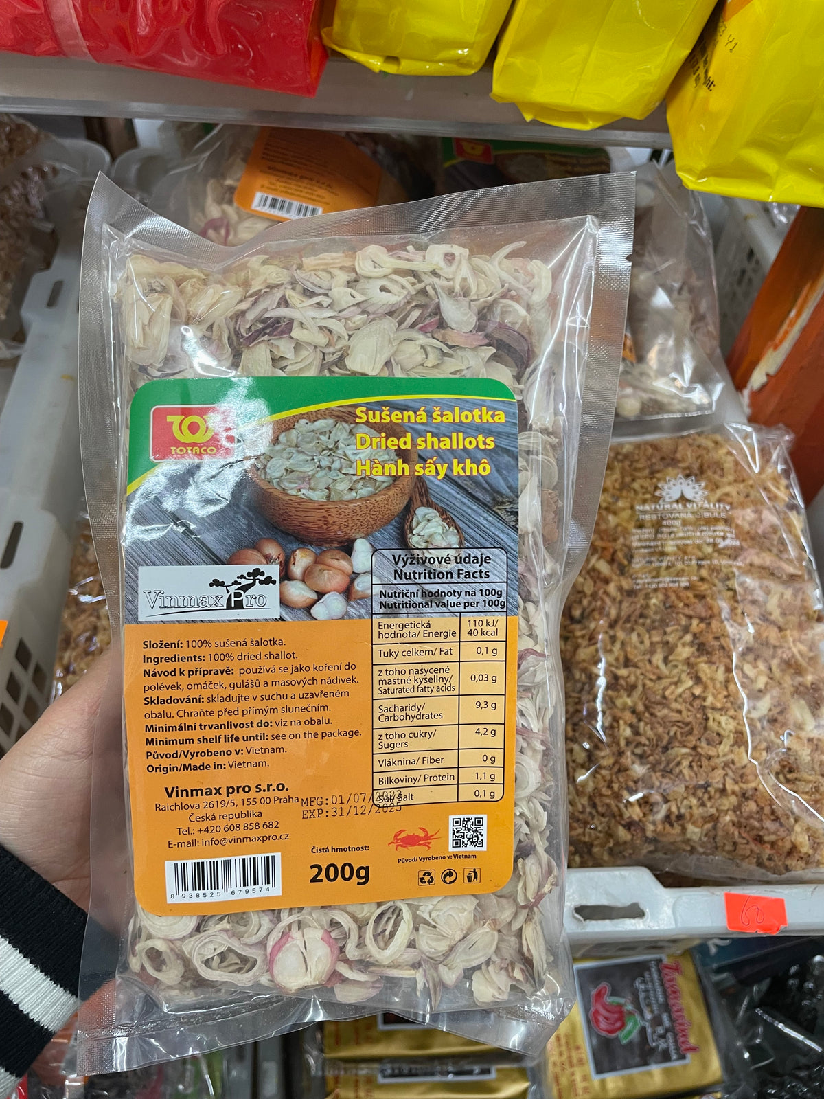 Hành sấy khô gói 200gram