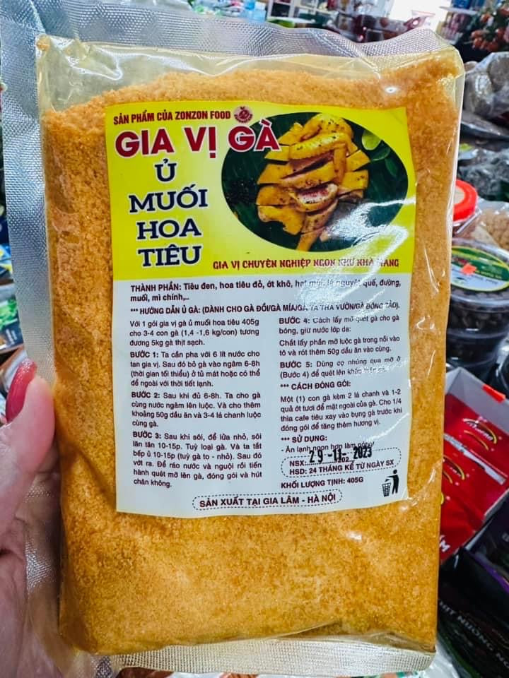 Gia vị ủ muối hoa tiêu gói 400gram