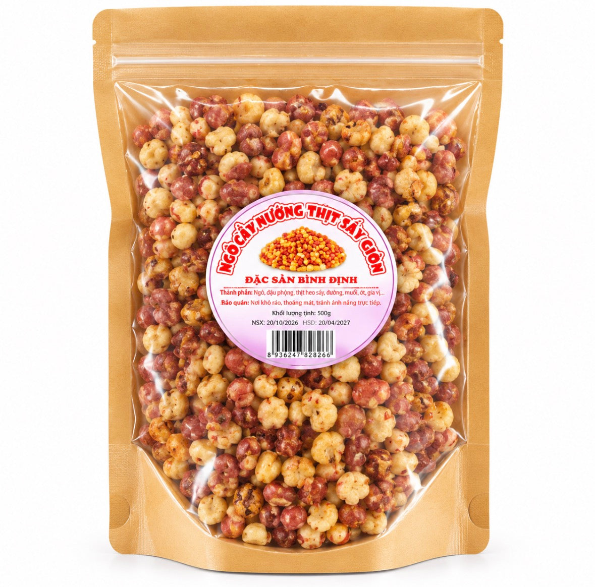 Ngô nếp tím sấy giòn gói 500g