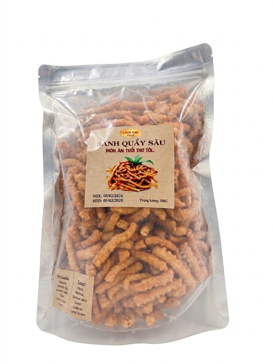 Bánh quẩy sâu gói 500g