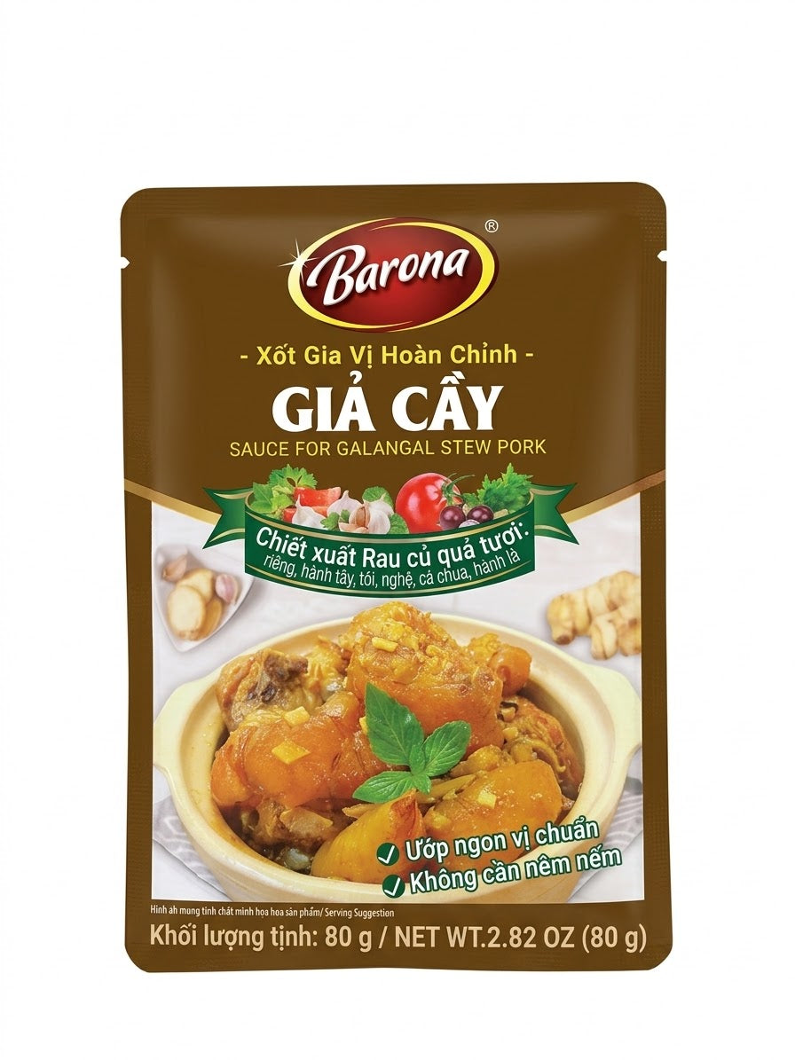 Gia vị nấu giả cầy Barona gói 80g