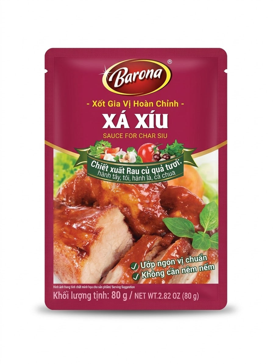 Gia vị xá xíu Barona gói 80g