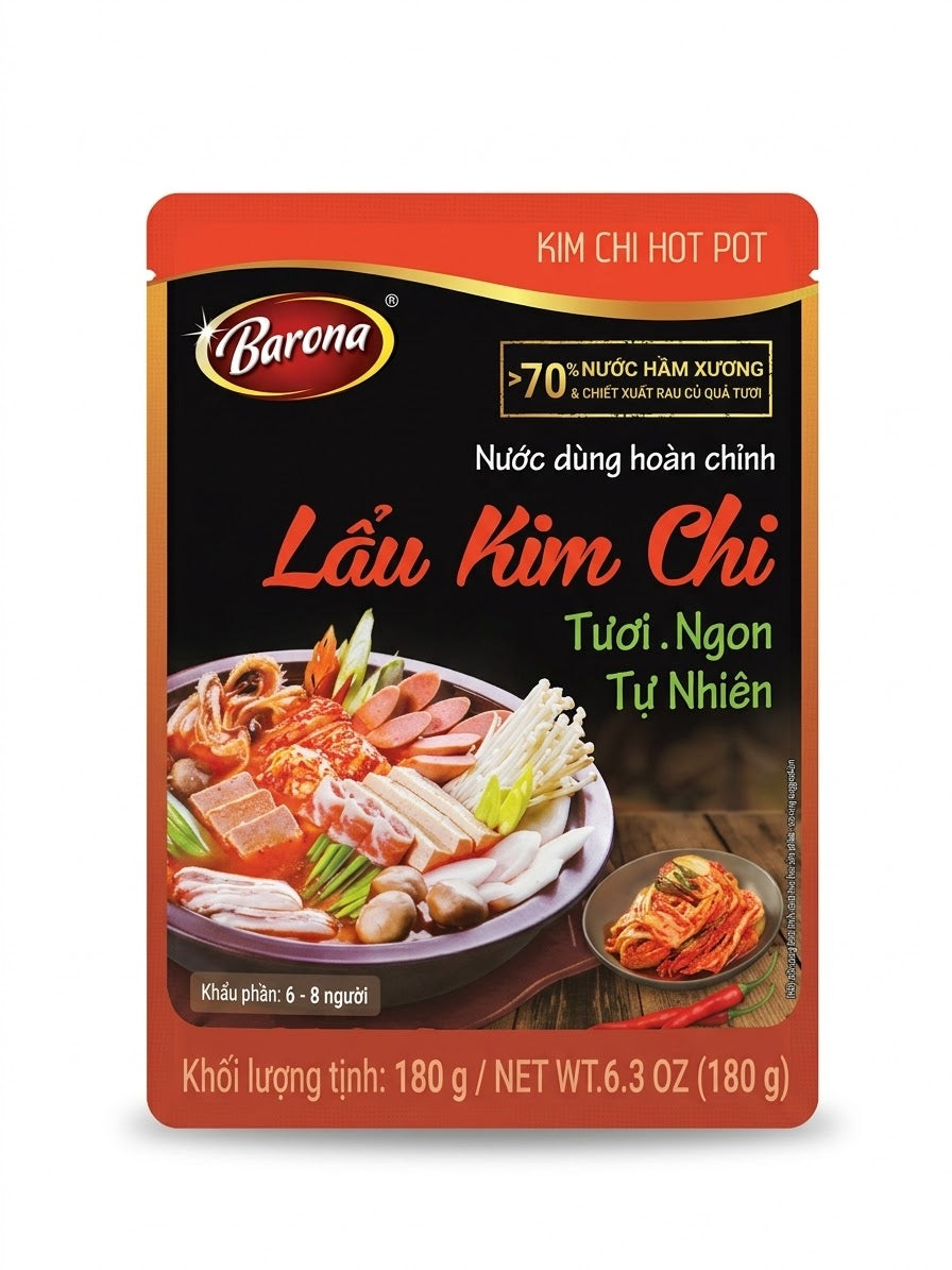 Nước dùng hoàn chỉnh lẩu kim chi 180g