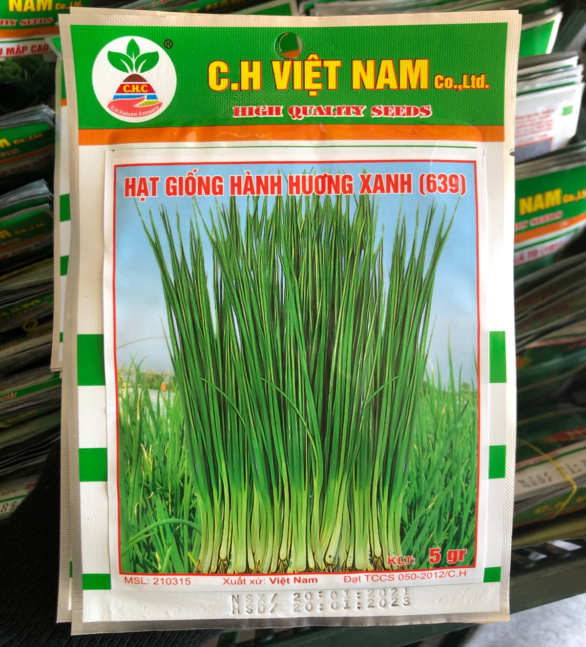 Hạt giống hành hương xanh 5g