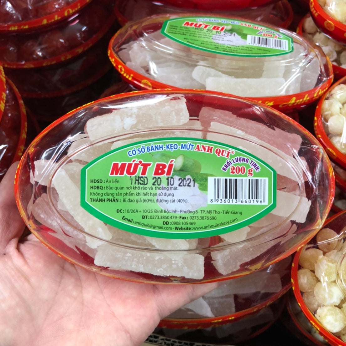 Mứt bí hộp 200g