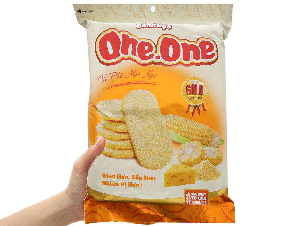 Bánh gạo One One vị phô mai ngô gói 118g