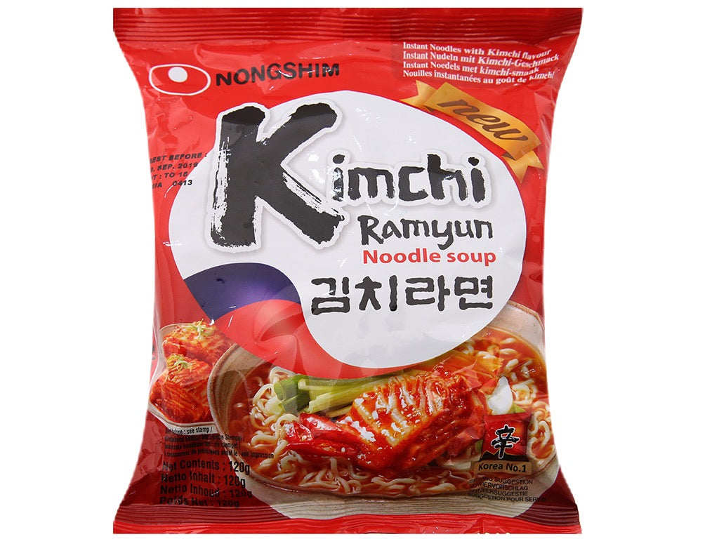Mì Kim Chi Nongshim Hàn Quốc Thùng 20 gói x 120g