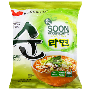 Mì Chay Hàn Quốc Soon Veggie Nongshim Thùng 20 gói x 112g