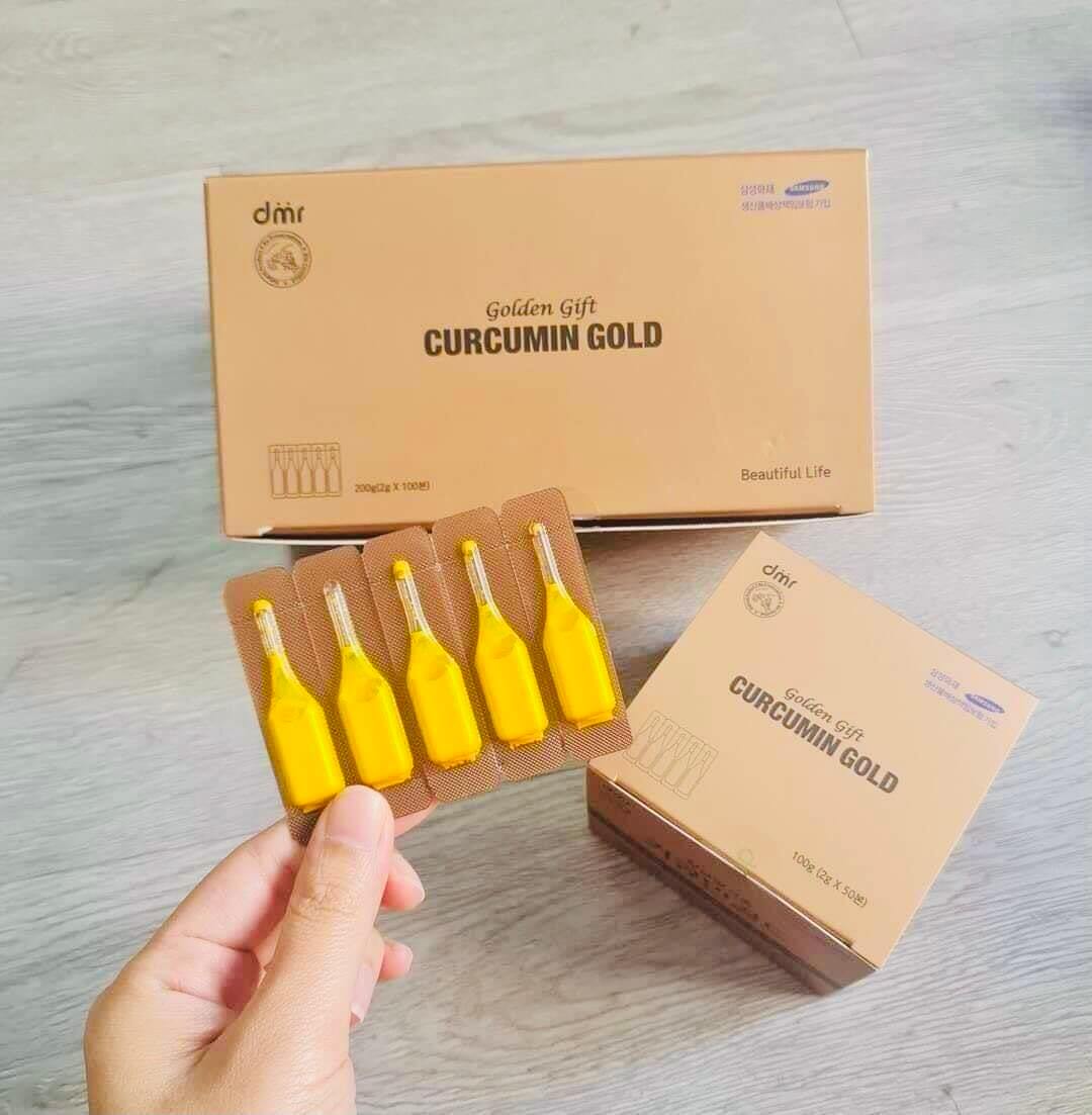 Tinh chất nghệ Nano Curcumin Gold Hàn Quốc hộp 100 ống