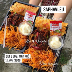 Set 3 loại thịt khô 1 khay 300g