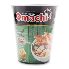 Mì Ly Omachi Vị Tôm Chua Cay Thùng 24 ly x 67g