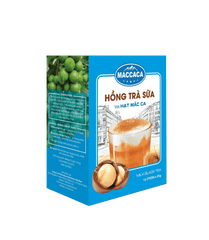Hồng trà sữa với hạt mắc ca hộp 12gói x20g