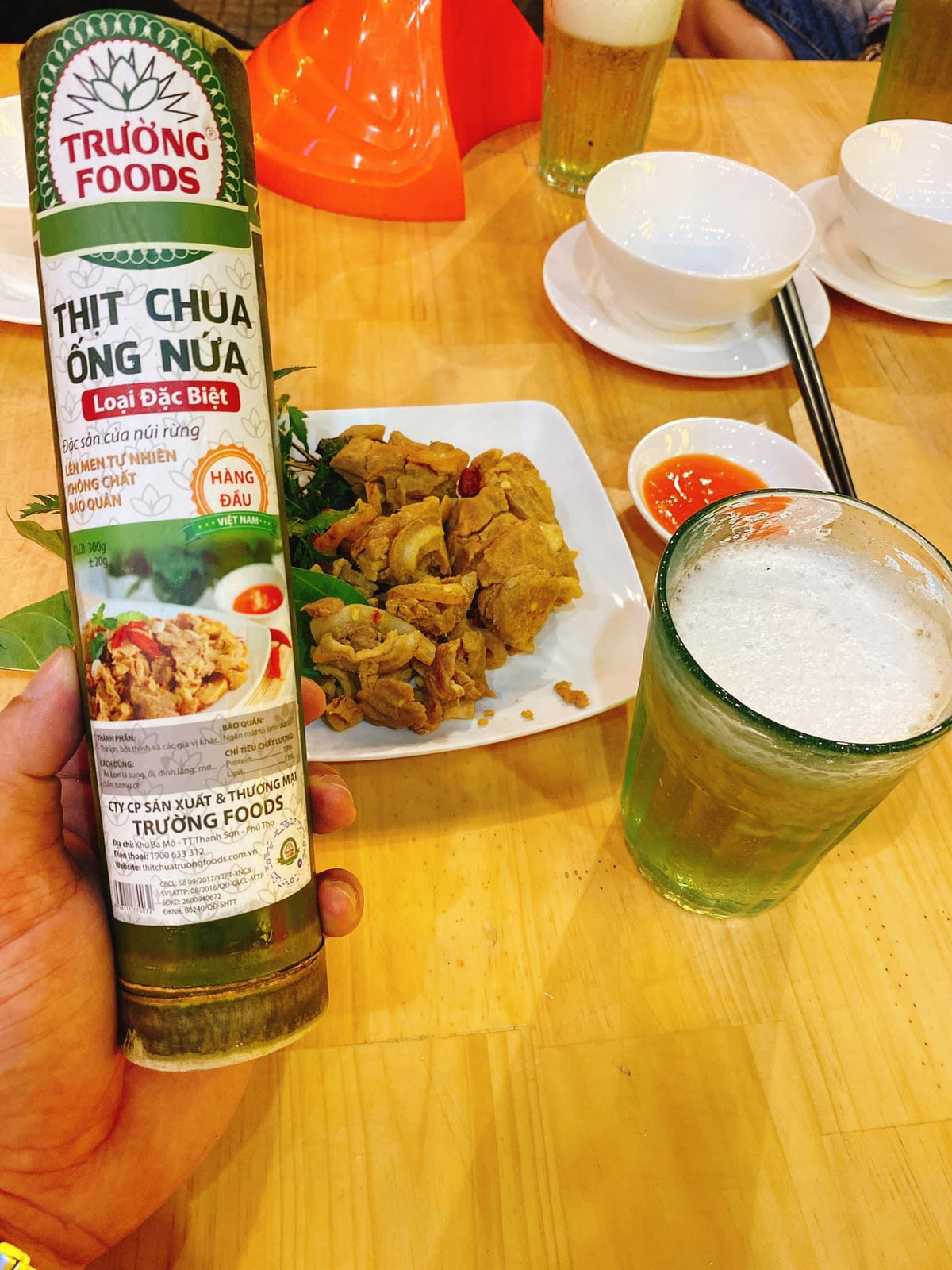 Thịt chua ống nứa 300gram
