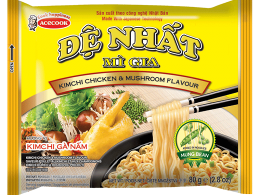 Mì Đệ Nhất Hương Vị Kim Chi Gà Nấm Thùng 30 gói x 80g