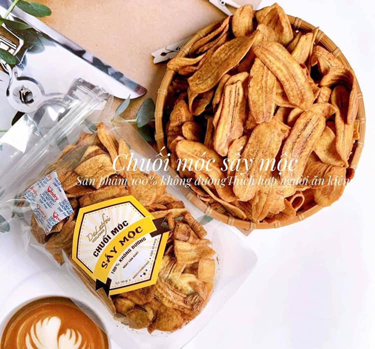 Chuối mộc sấy gói 300g