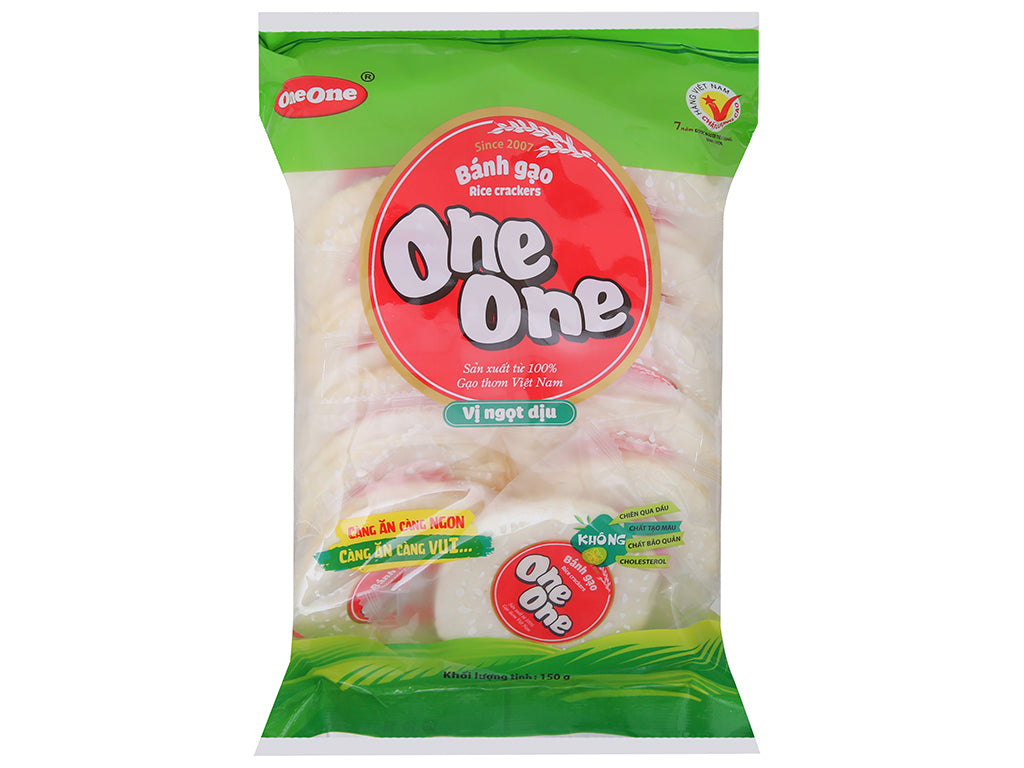 Bánh gạo vị ngọt dịu One-One gói 150g