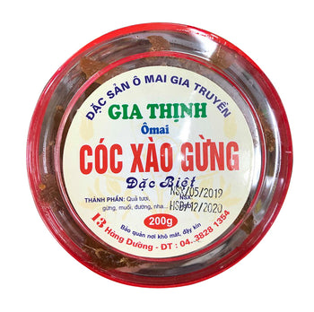 Ô mai Cóc Xào Gừng hộp 200g