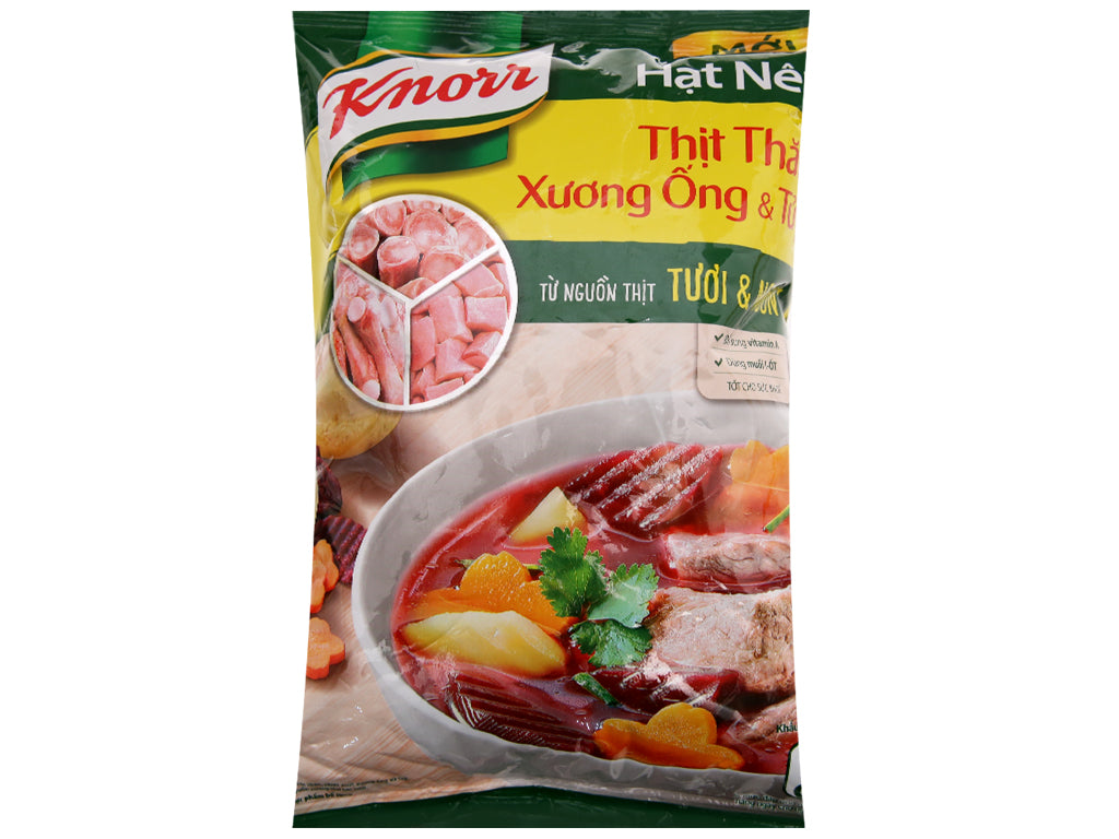 Hạt nêm thịt thăn, xương ống và tủy Knorr gói 900g