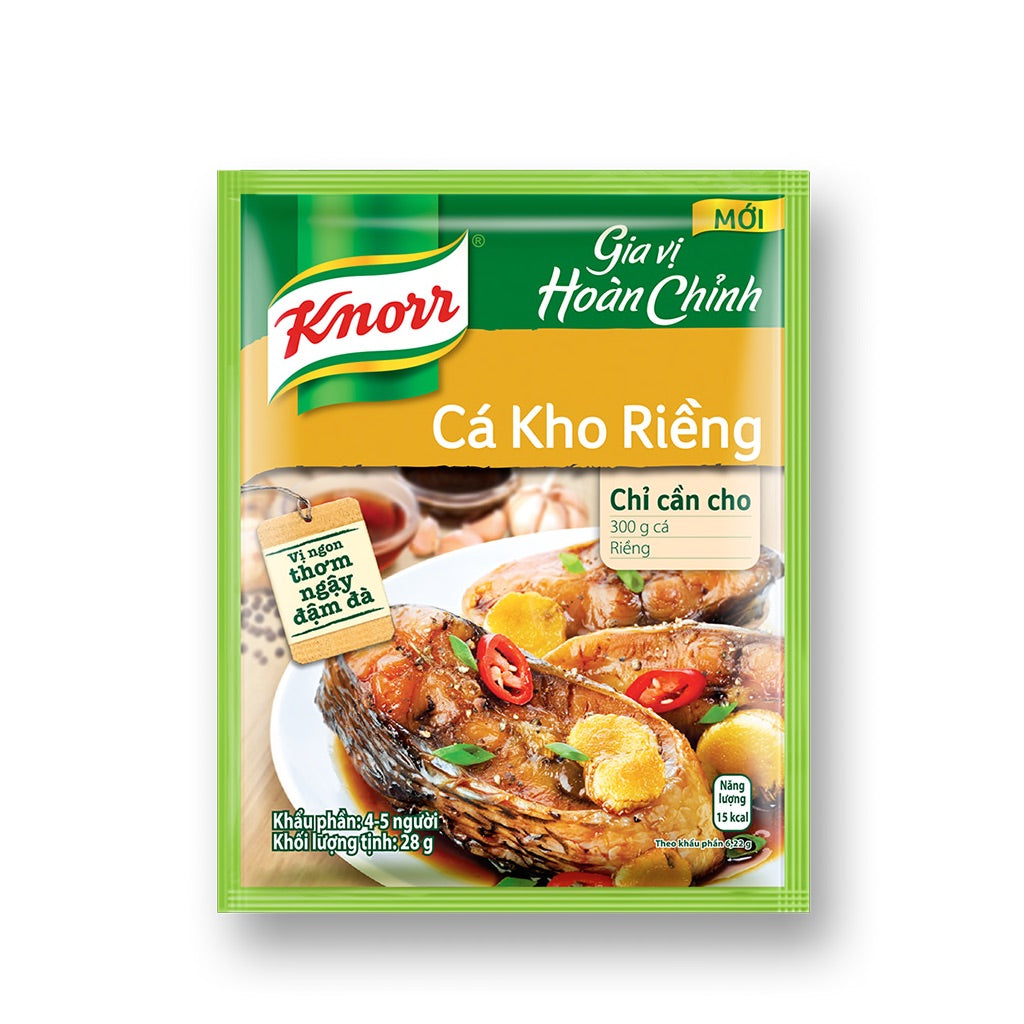 Knorr Gia Vị Hoàn Chỉnh Cá Kho Riềng gói 28g