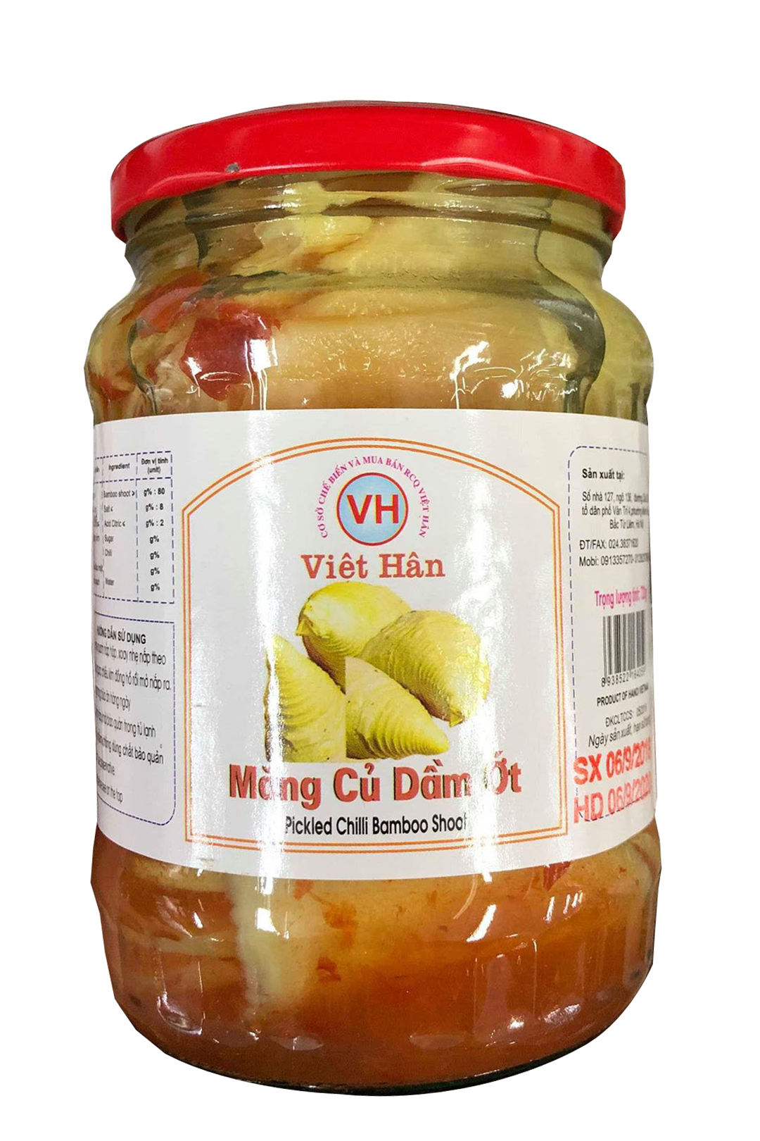 Măng củ dầm ớt lọ 680g