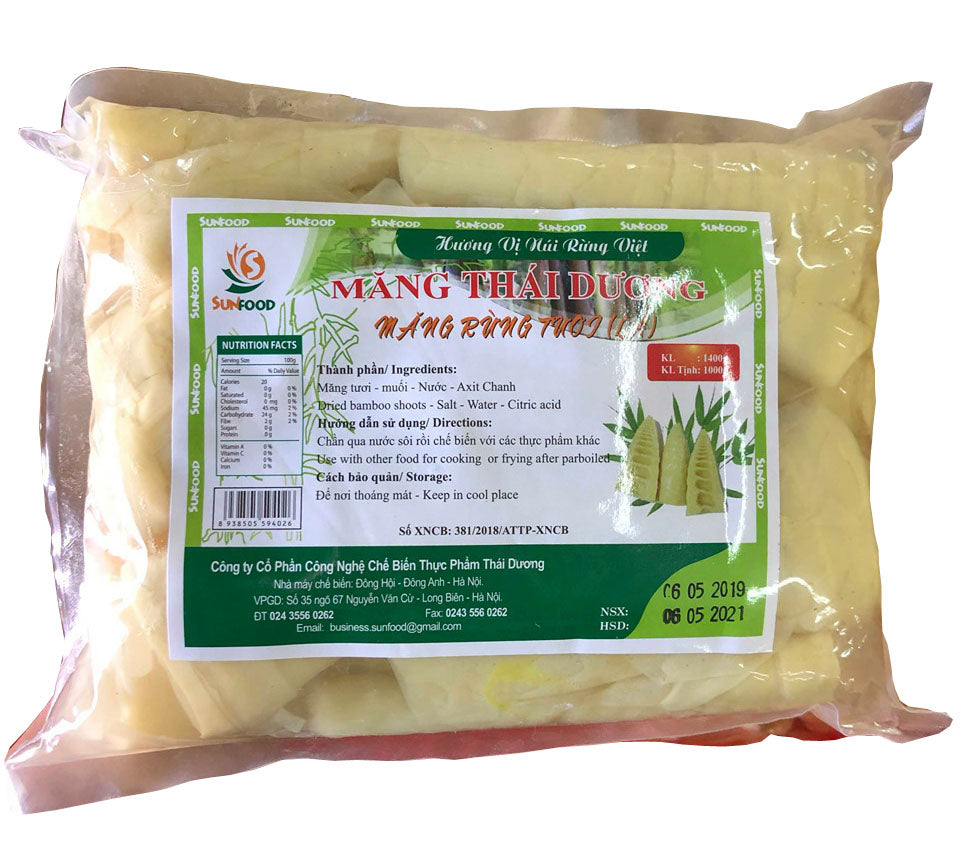 Măng rừng tươi thái dương(lá xé) gói 1kg
