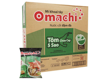 Thùng 30 gói Mì khoai tây Omachi tôm chua cay 78g