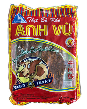 Thịt bò khô Anh Vũ chính gốc Quảng Ngãi gói 87g
